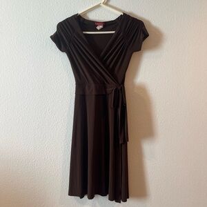 vintage y2k brown midi dress